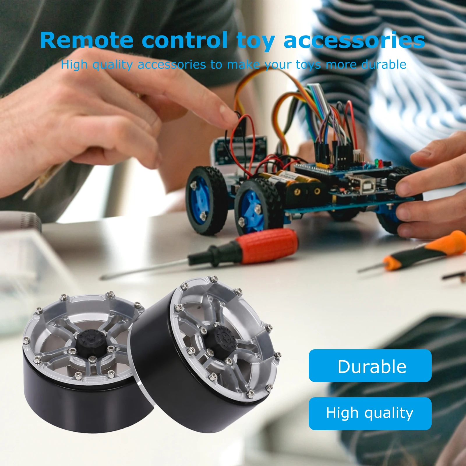 

2pcs Metal Steel Wheel Hub Deadlock Wheel Kit for 1.9 inch Tires 1/10 Traxxas Hsp Redcat Rc4wd Tamiya Axial SCX10 D90 Hpi RC Car