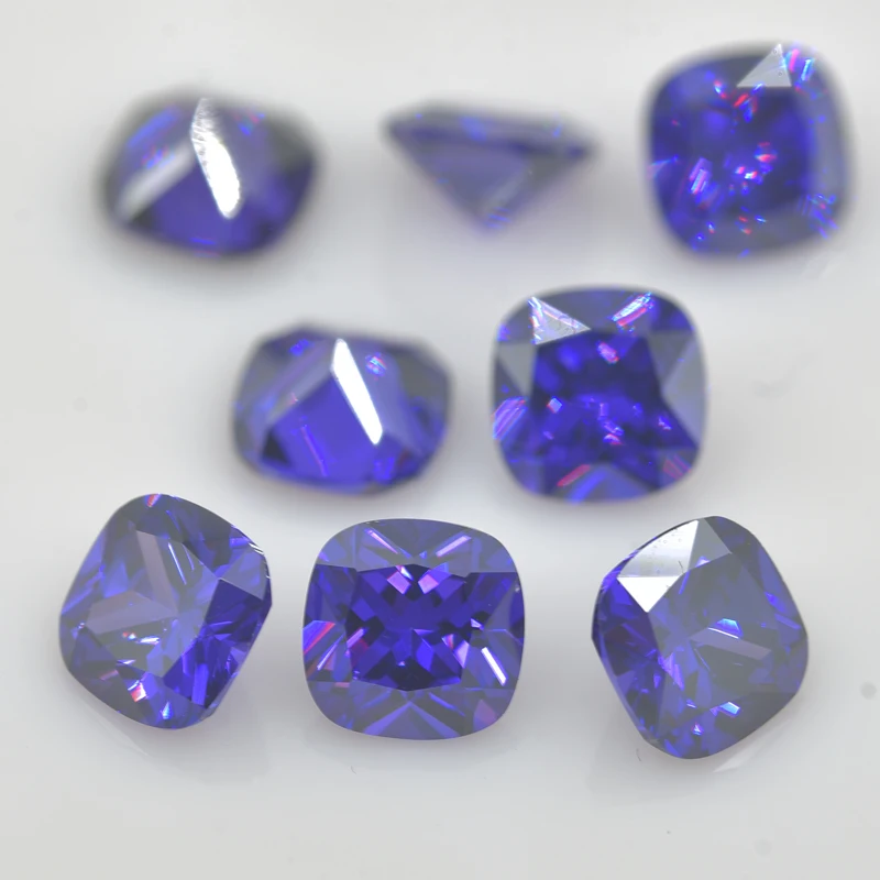 

Violet CZ Stone Loose Cubic Zirconia 4x4-12x12mm Synthetic Gems Free Shipping Beads For Jewelry Gemstone