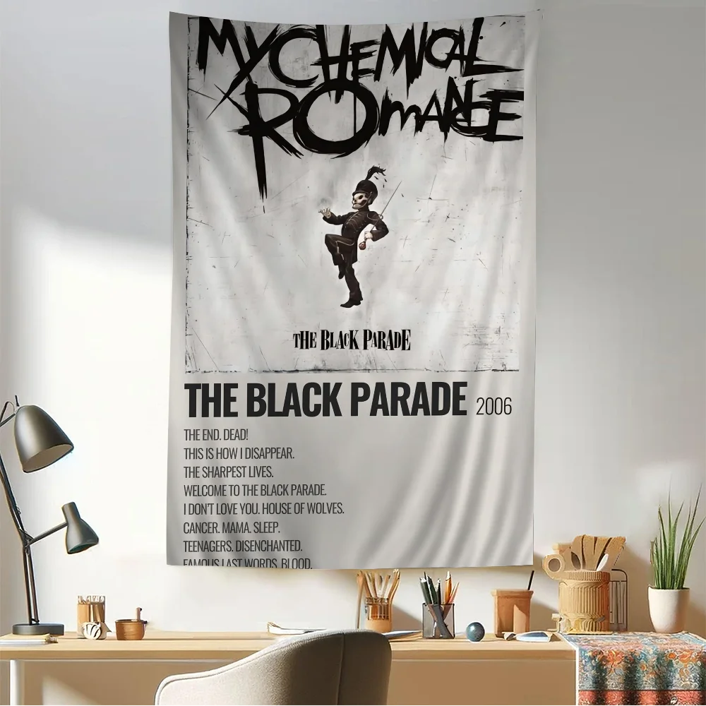My C-Chemical R-Romance Band Tapestry Art Printing Japanese Wall Anime Hanging Home Decor