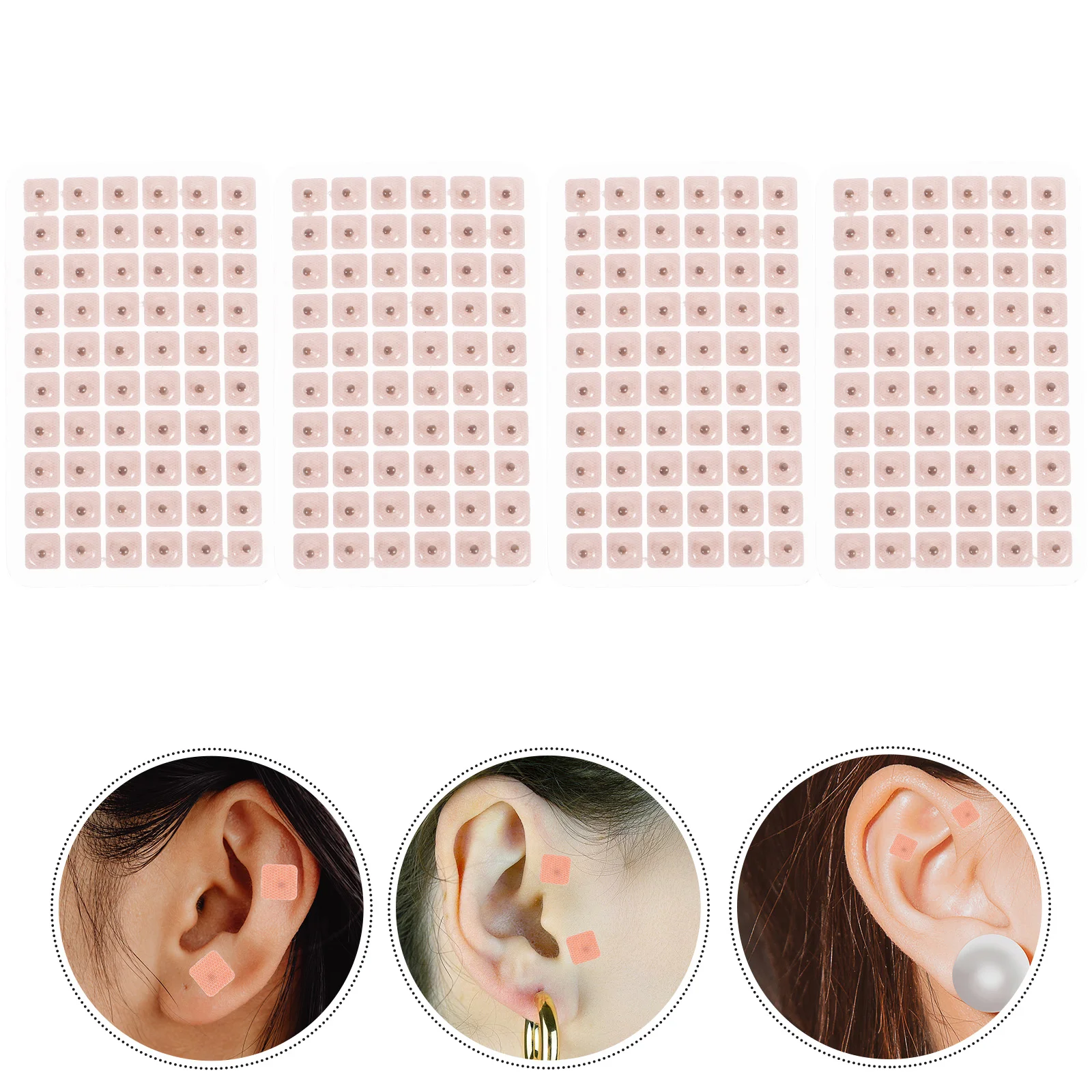 

Auricular Pressure Patch Decal Stickers Ears Care Patches Magnet Acupressure Ear Beads Plastic Acupressure Kit