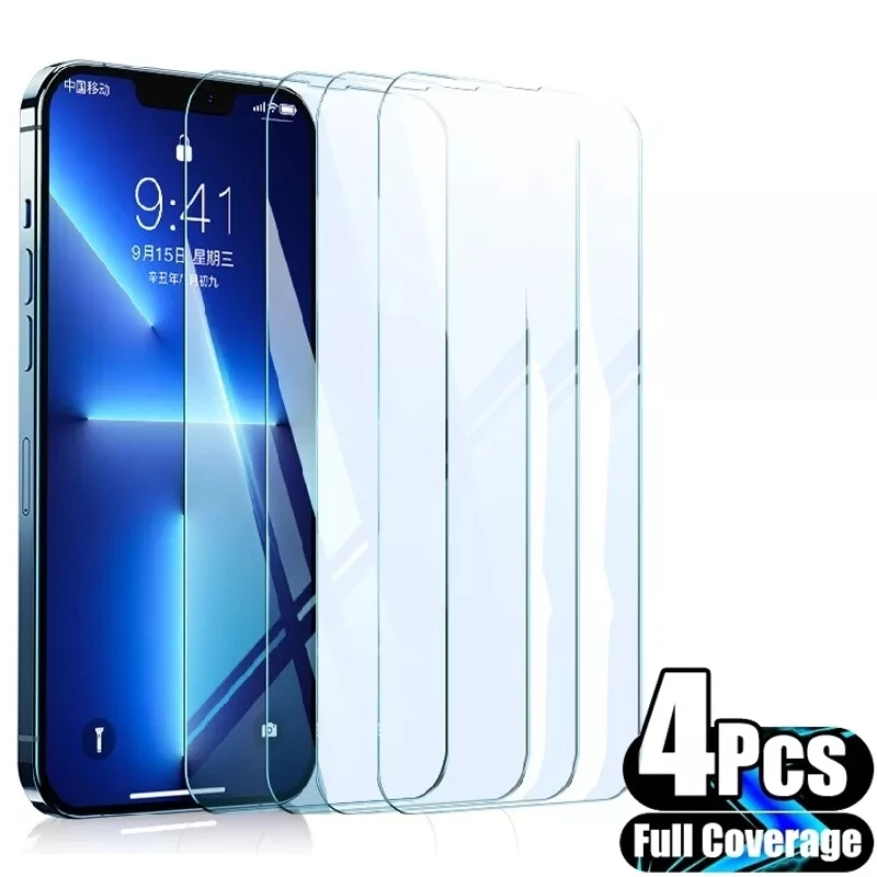 Tempered Protective Glass for IPhone 13 14 12 11 Pro Max X XR XS Film Screen Protectors for IPhone 6 7 8 Plus SE 2 3