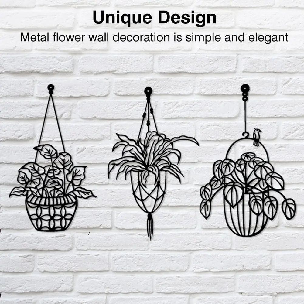

Metal Wall Decoration Iron Flower Wall Decor for Terraces, Porches, Balconies, Living Room, Bedroom, Kitchen Mother's Day Gift