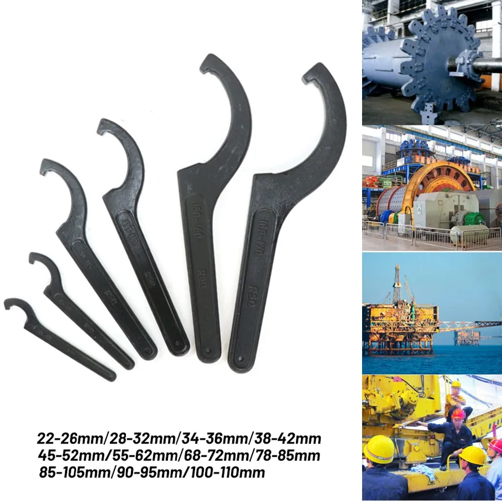 

100-110mm Wrench Spanner Tool Adjuster Motorcycle Shock Absorber Suspension Tool Hook C Spanner Hook Wrench Tools Hand Tools