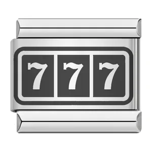 Браслет Semkeiyee Number 777 из нержавеющей стали
