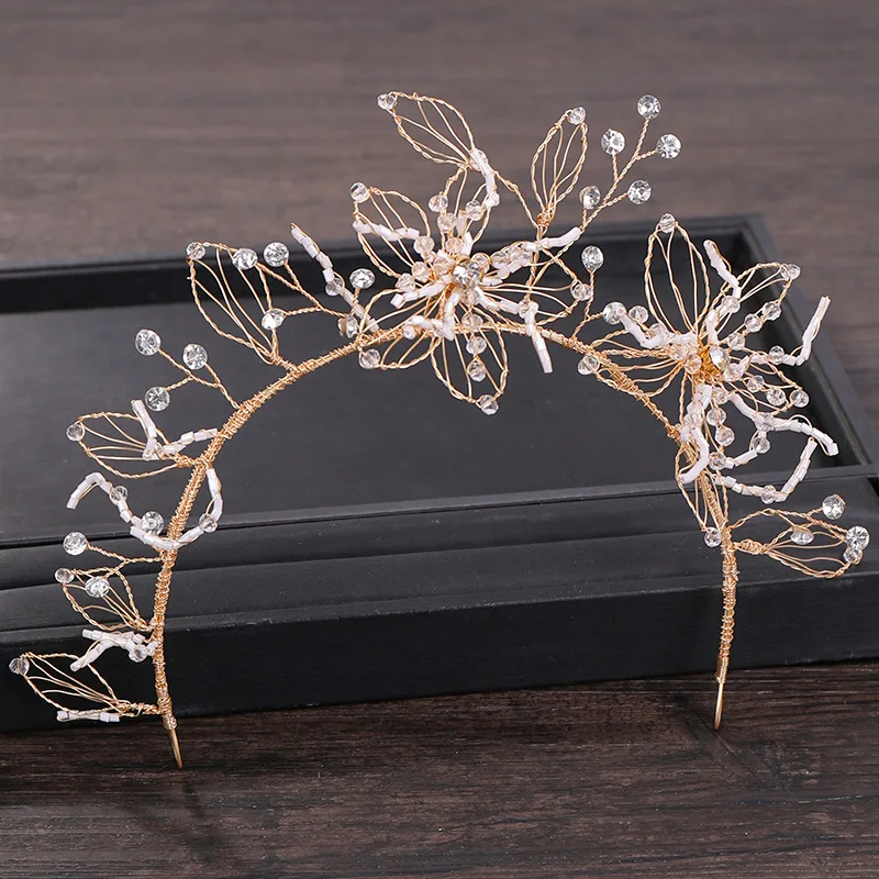 

Handmade bridal flower headband headdress wedding dress bridal accessories