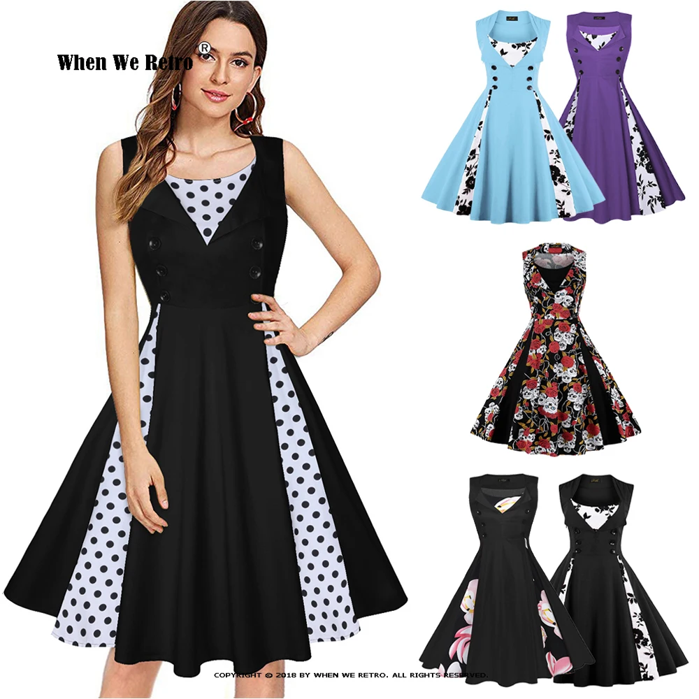 

Женское винтажное платье в стиле Хепберн, черное платье с цветочным принтом в клетку, с драпировкой качели, в стиле рокабилли 50-60-х годов, мод...