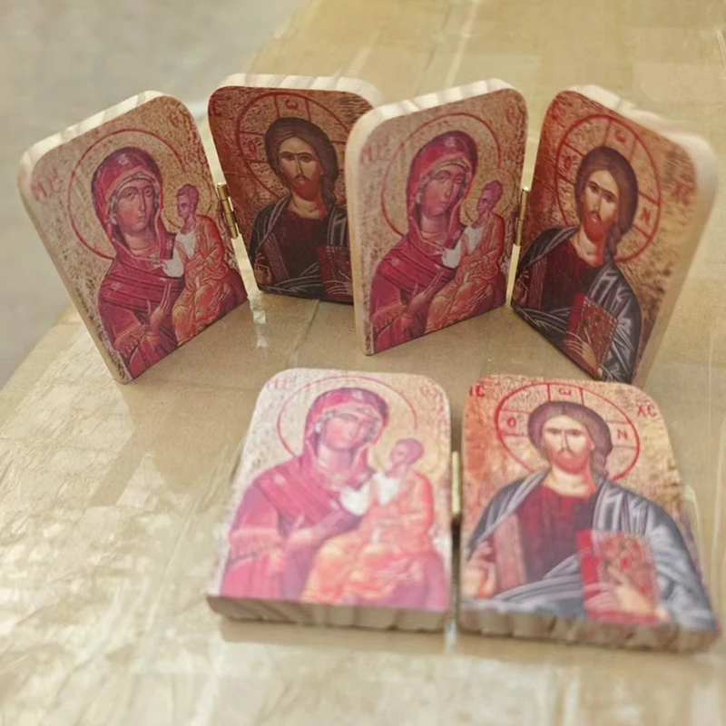 Dipthong Икона Христа Учителя И Девы Казанская Католическая Православная