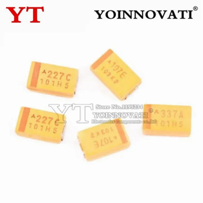 50 шт. 6 В 10 16 25 35 мкФ 22 33 47 100 220 330 470 D тип SMD