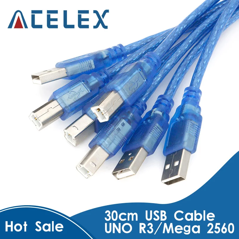 30 см USB-кабель UNO R3 / Mega 2560 R3/ ADK USB-A-USB-B для arduino | Строительство и ремонт
