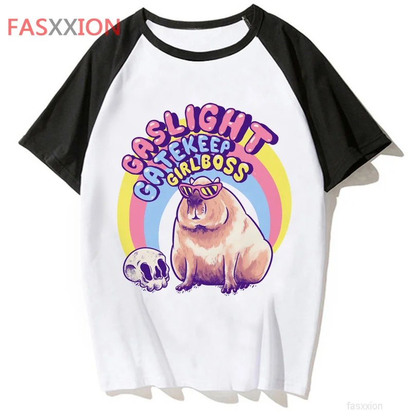 

Capybara tshirt men funny comic t-shirts man funny harajuku clothing