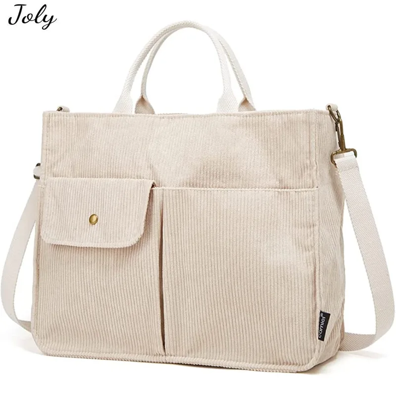 

Top-handle Bag Women Messenger Bag Satchel Shoulder Bag Crossbody Bag Large Handbag Cute Corduroy Hobo Bag