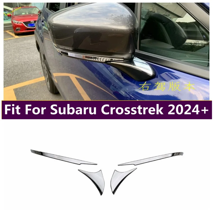 

Side Door Rear View Mirror Cover Trim Garnish Molding Overlay Strips Cover Trim Fit For Subaru Crosstrek 2024 + Accessories