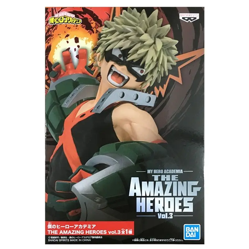 Оригинальные фигурки Bandai My Hero Academia Age of Heroes Katsuki Bakugo аниме-фигурка коллекционная