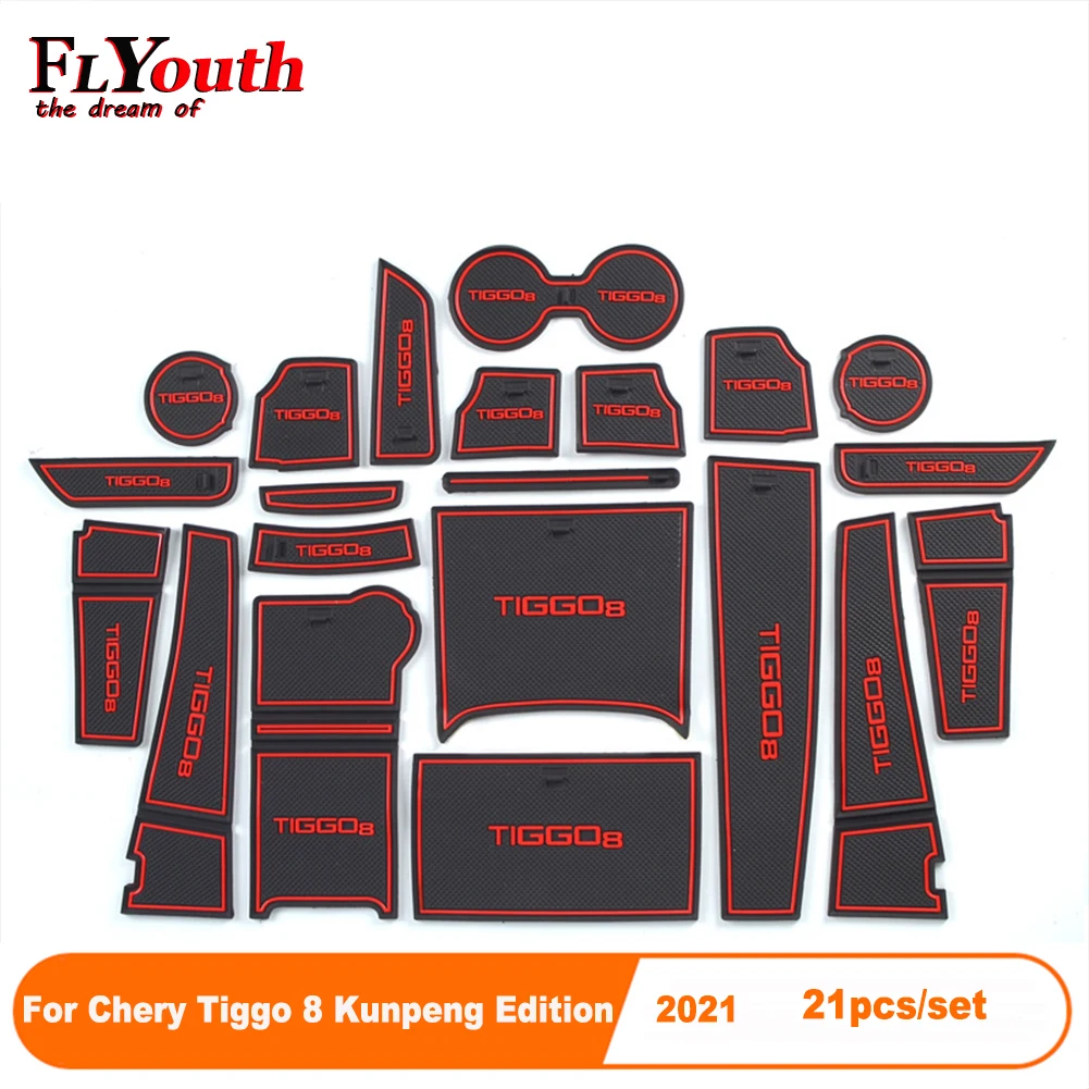 

Автомобильный Противоскользящий коврик для дверных ворот Chery 21 Tiggo 8 Kunpeng Edition, 21 шт./комплект