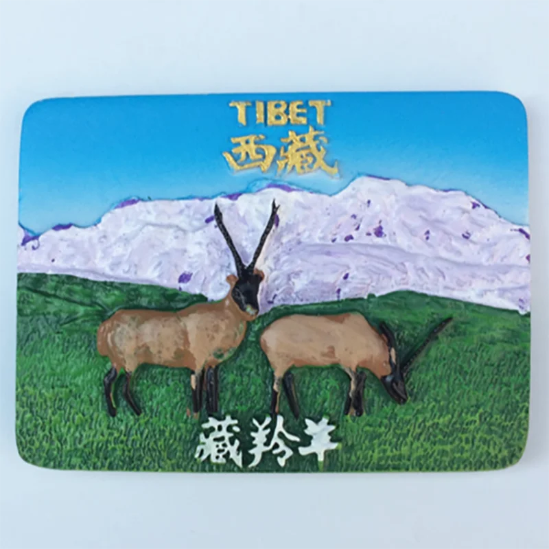 China 1 Pcs Creative Tibet Souvenir Fridge Magnets Potala Palace Tourist Refrigerator Magnets Fridge Stickers Home Decoration images - 6
