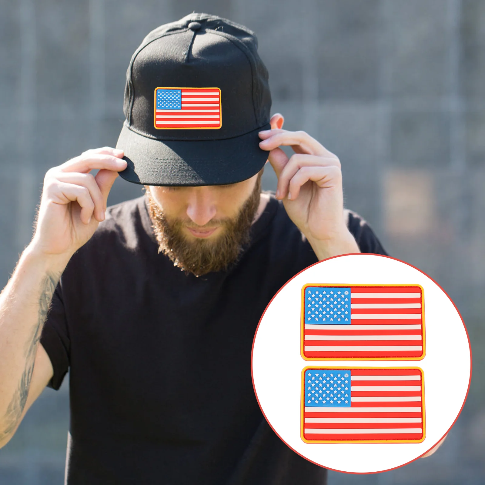 

Patch Flag American Iron Clothing Us Embroidered Usa Repair Sew United States Adhesive Material 4Th July Decor Stickers