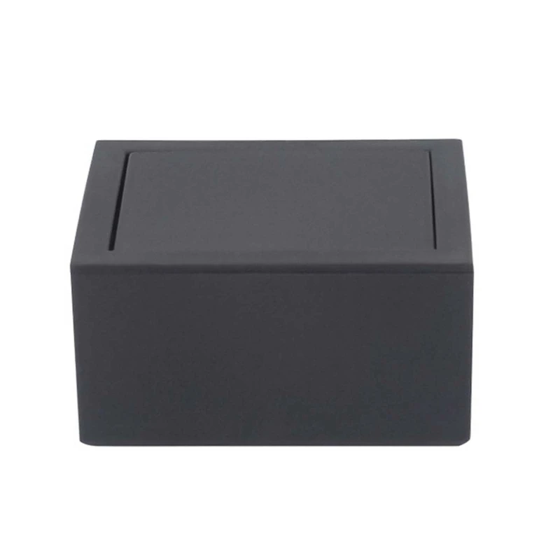 

Plastic Cufflinks Box Flip Cover Rotating Jewelry Case Packaging Gift Box