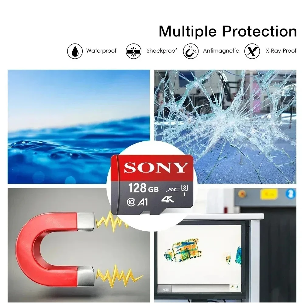 Фото Карта памяти Sony 1 ТБ 512 ГБ 256 ГБ 128 ГБ 64 ГБ Высокоскоростная мини-TF-карта C10 U3 A1 для дрона аудио наблюдения TF-карта №2