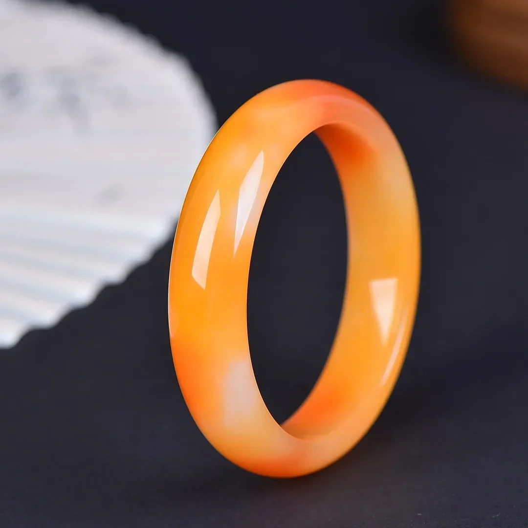 Лидер продаж оптовая продажа золотой нефритовый браслет оранжевый женский