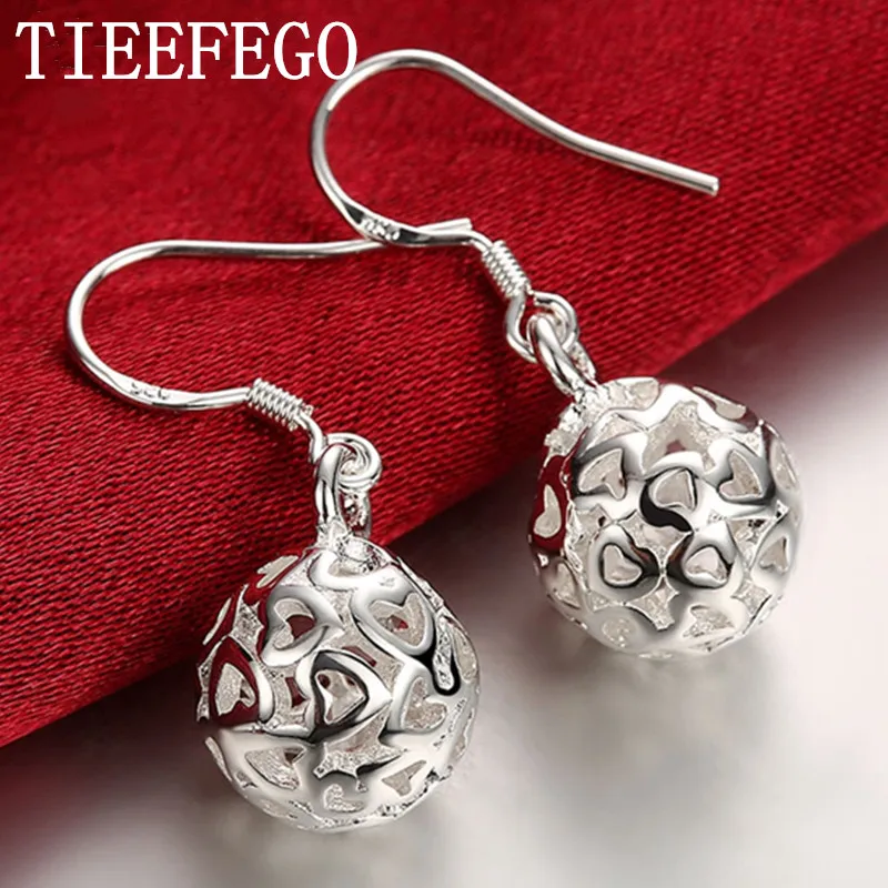 

Женские серьги-сердечки из серебра 925 пробы