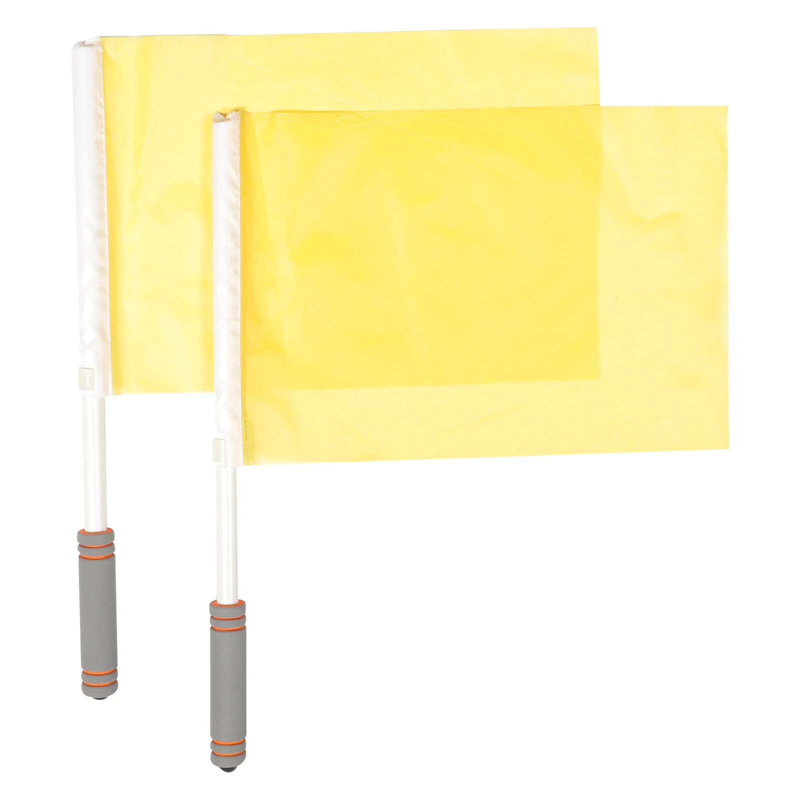 

2 Pcs Racing Flags Waving Athletic Competition Sponge Football Match Signal Commanding Referee