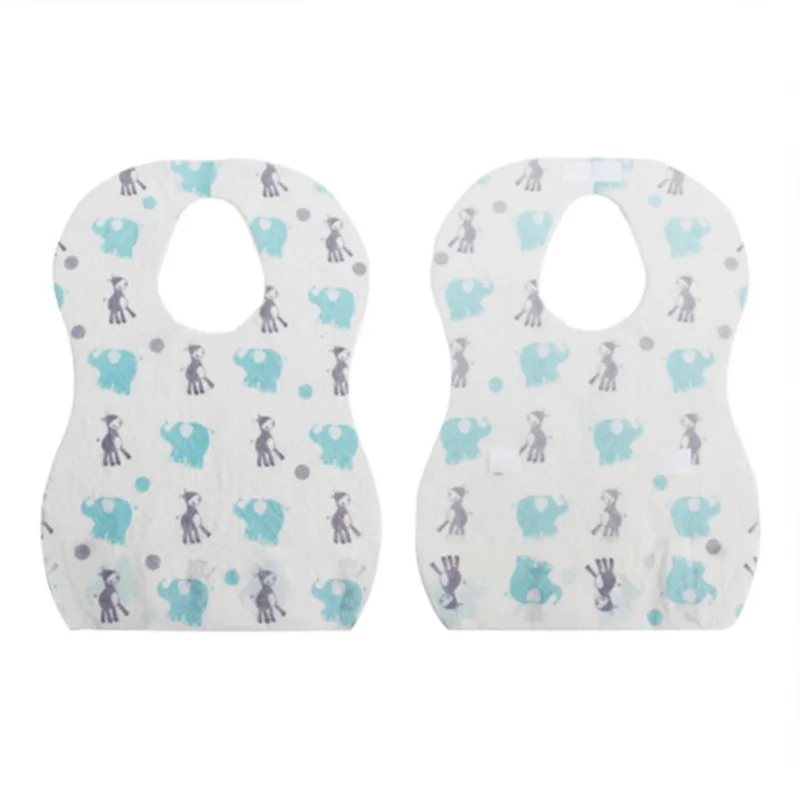 

10pcs/Set Disposable Bib Baby Cartoon Baby Bib for Boy Girl Non-woven Drool Towel Outdoor Infant Burp Cloths Kids Accessories