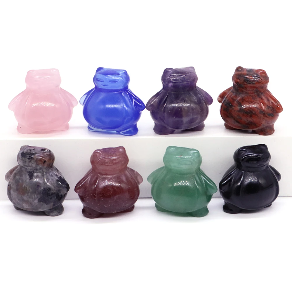 30 мм милый мультяшный монстр маленькое животное кристалл декор для рабочего