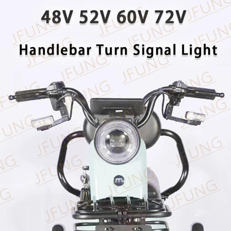 

48V 52V 60V 72V Mini Electric Scooter Motorcycle Bicycle Motorbike Bike Tricycle Handlebar Turn Signal Light Blinker Flasher