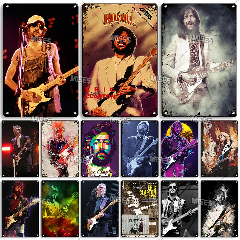Металлическая вывеска для дома, гаража, фотостудии, Эрик Клэптон