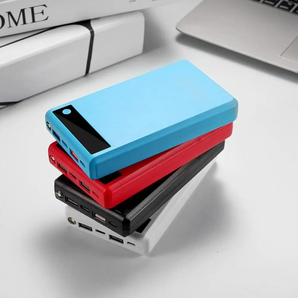 Практичный корпус Power Bank с двумя USB-портами Micro Type-C Сменный блок Box 6 X 18650 Ящик для