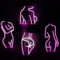 neon light exquisite woman back view led neon sign night lamp home decoration xmas gift for bar