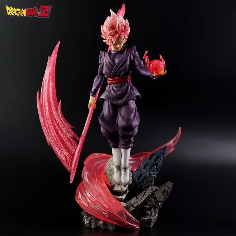 

38cm Dragon Ball Z Figure Gk Super Saiyan Rose Zamasu With Led Light Action Figures Anime Pvc Model Toys Statue Deco Dolls Gifts