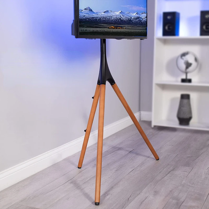 FOR Portable Artistic Easel 45 to 65 inch Tripod Base LED LCD Screen Height Adjustable TV  Mount Display Stand