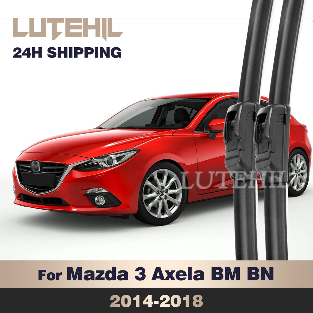 

Для Mazda 3 Axela BM BN 2014-2018 2015 2016 2017 стеклоочиститель передние щетки стеклоочистителя лобовое стекло щетка 24 "+ 18"