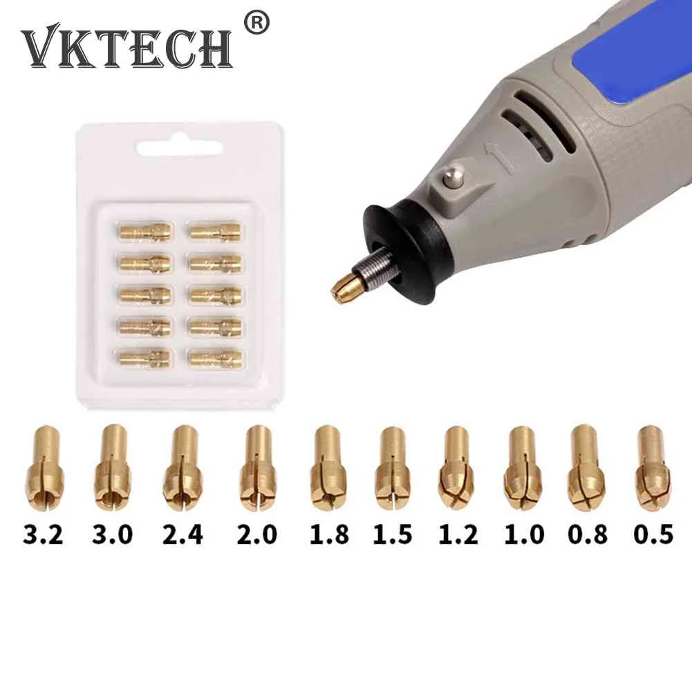 

Адаптер для дрели патронов 0,5 мм-3,2 мм, 10 шт./компл.