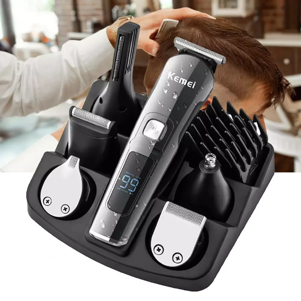 

NEW2023 1 Set 6 in 1 Shaver Professional Fashion Appearance Multifunctional Hair Shaving Trimmer Tool for Men