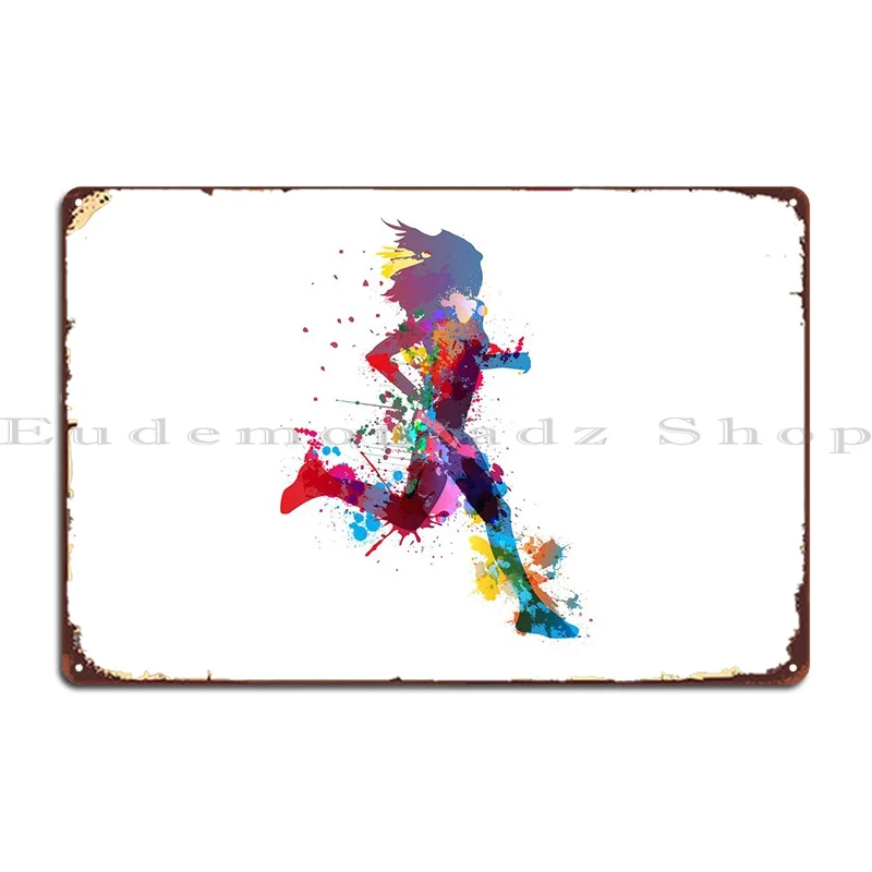 

Женский металлический плакат для бега, постер для гостиной, клуба, гостиной, персонализированный кухонный плакат из олова