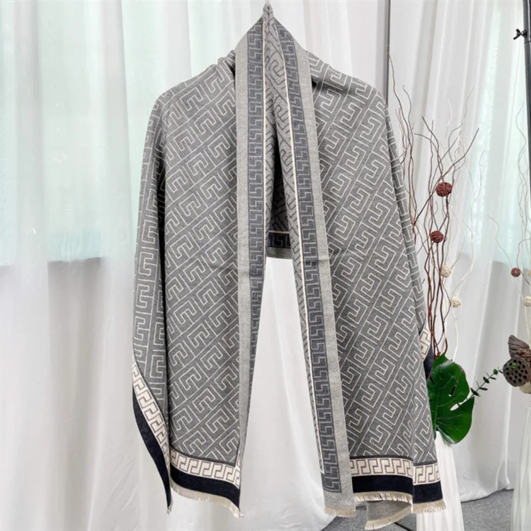 

Luxury Brand Winter Scarf Women Cashmere Warm Pashmina Foulard Lady Horse Scarves Thick Soft Shawls Wraps