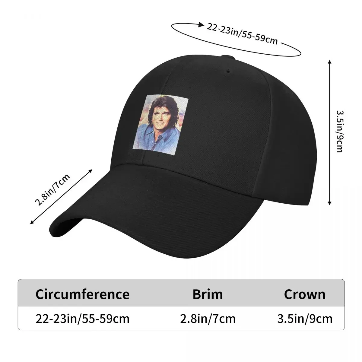 Бейсбольная кепка Michael Landon, шляпа от солнца, роскошная кепка, женские шляпы, мужские (art.: 3920ccd349dfb) - 3920ccd349dfb