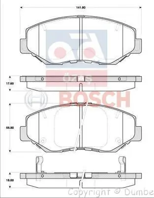 

986424809 for brake BALATA ON 02 HA.CR-V CIVIC "perforated"