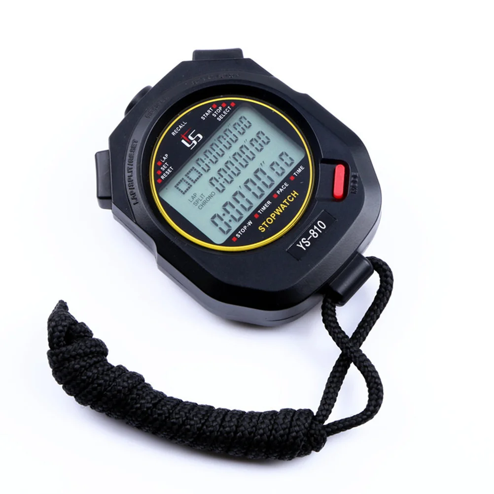 Digital Sports Stopwatch Waterproof Timer Professional Stopwatches Running Chronograph Handheld Timers Countdown