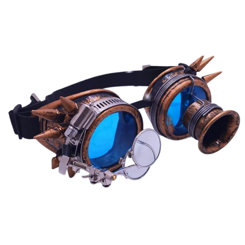 Винтажные очки в стиле стимпанк для Хэллоуина маска лица новинка забавные