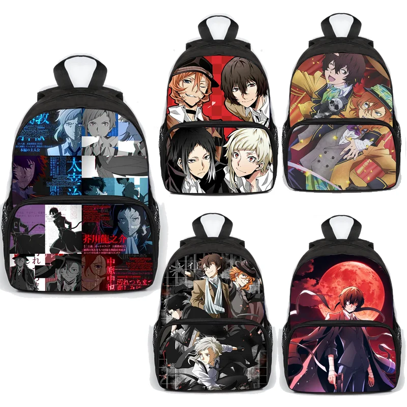 

13 Inch Anime Bungou Stray Dogs Backpack Boys Girl School japanese anime Bags Large capacity Backpack Bungo Stray Dogs Bookbag