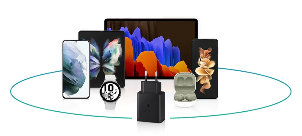 Оригинальное быстрое зарядное устройство Samsung 45 Вт для Galaxy S22 S21 S20 Ultra S10 S9 S8 Plus Note20