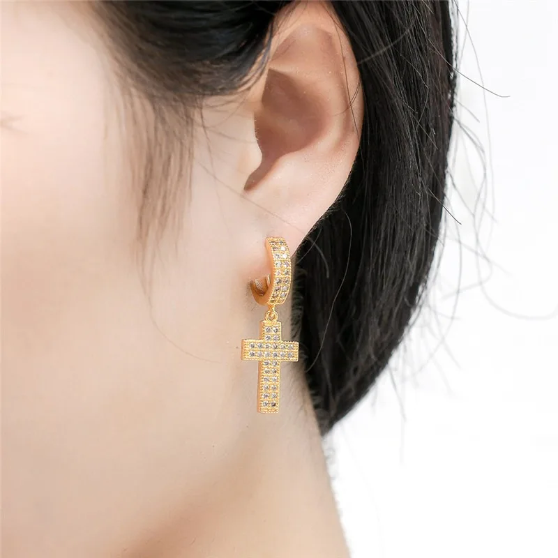 

Drop Earrings for Women/Men Dazzling Hiphop Party Hiphop Party Huitan Stylish Arrow Cross-shape Female/Male Fashion Earrings