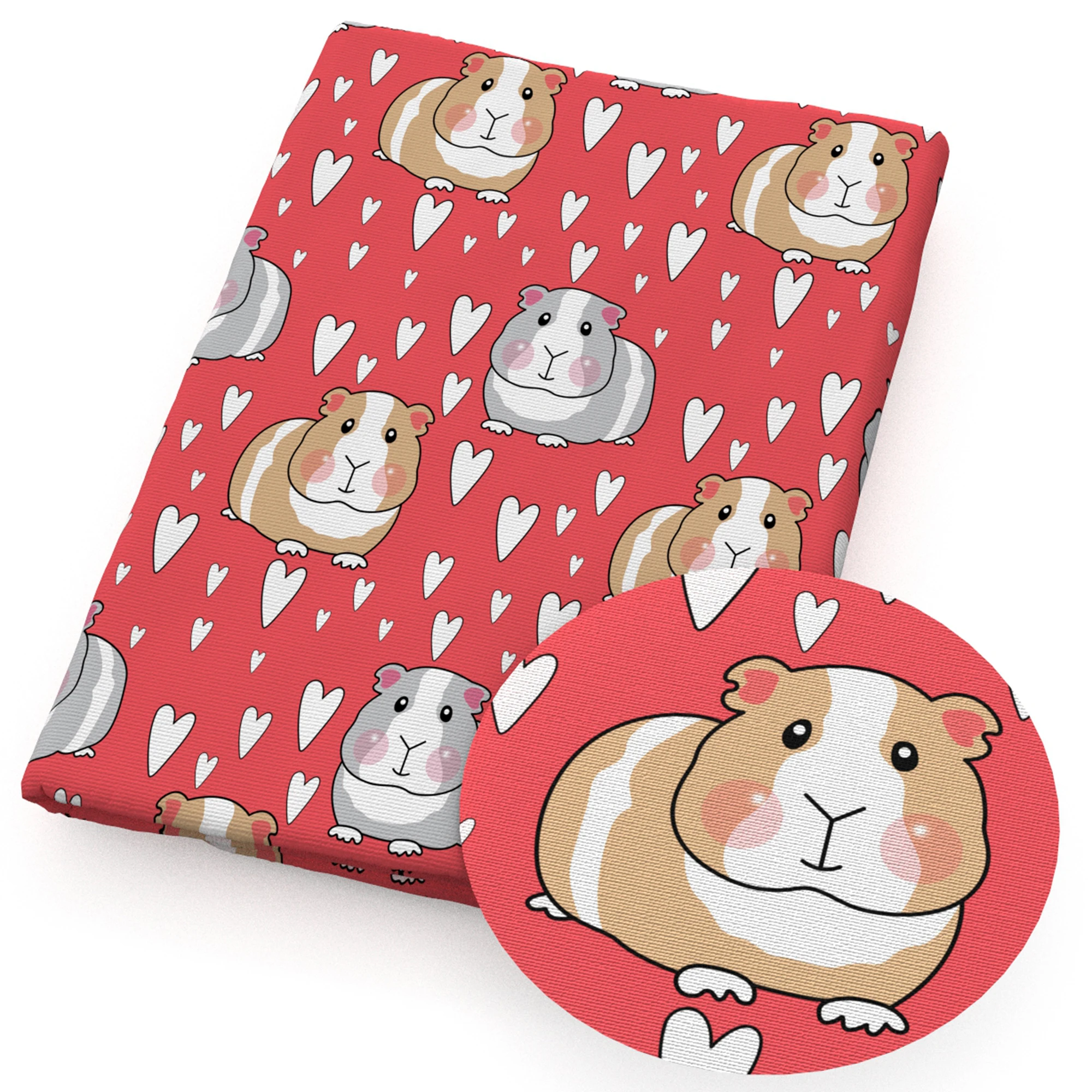 50*145 см Рождественская Лоскутная морская свинка полиэфирная хлопковая ткань для