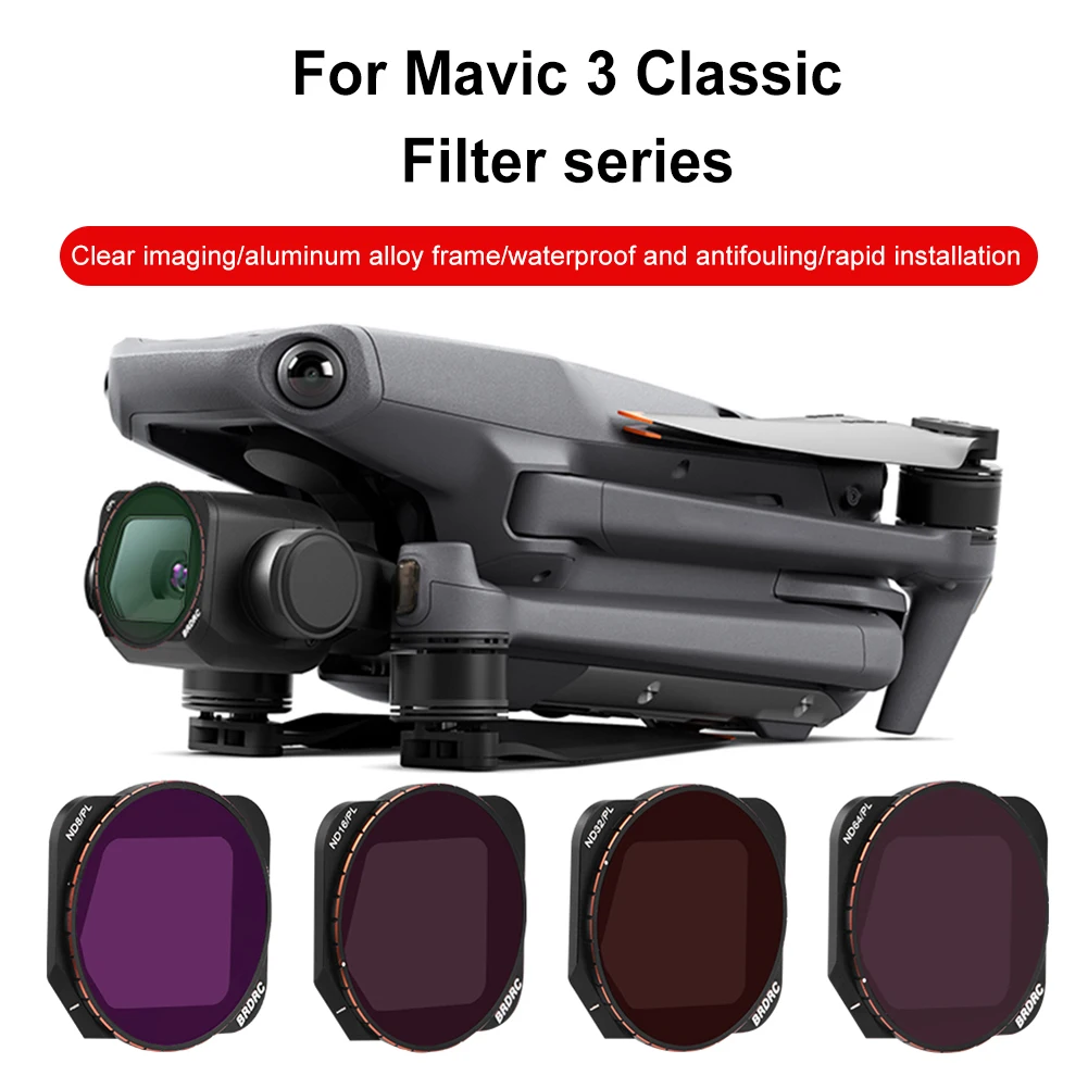 

Lens Filters for MAVIC 3 CLASSIC Camera Filter UV CPL ND Filter Set ND8/ND16/ND32/ND64/UV Star for DJI Mavic 3 Classic Accessory
