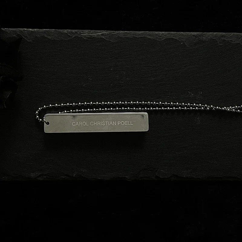 Парное ожерелье из стерлингового серебра с зубцами КПК мужское и женское