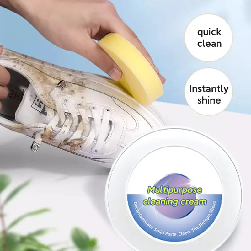 

White Shoe Cleaning Cream Multi-functional Cleaning Whitening Brightening and Yellowing Maintenance for Shoes Shoe Cleaner
