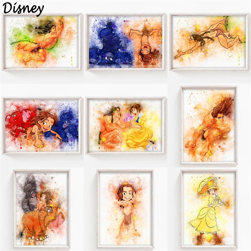 

Алмазная живопись Стразы 5D, Дисней анимация, Тарзан, фотография, вышивка крестиком, распродажа, мозаика, декоративный подарок